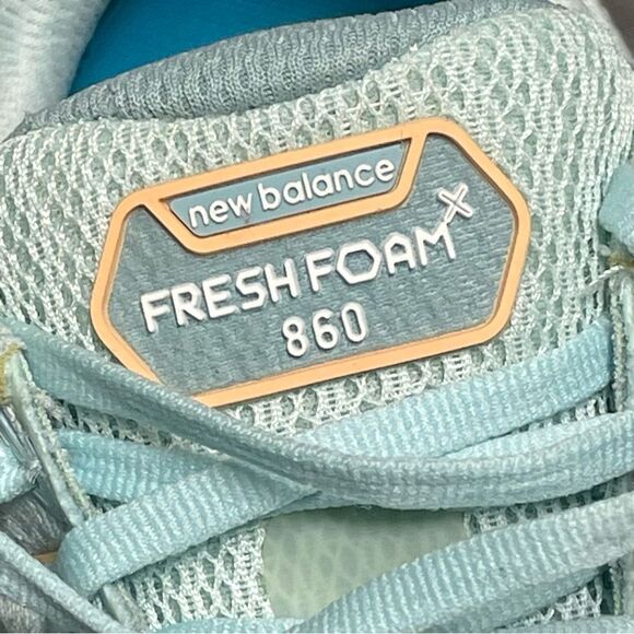 New Balance Fresh Foam X 860v12 Blue/Mango Women's Wide Running Shoes Size 8D - Picture 4 of 16